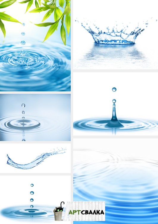 Капли воды в hd | Water drops in hd